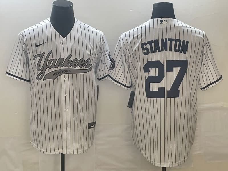 New York Yankees White MLB Jersey 03