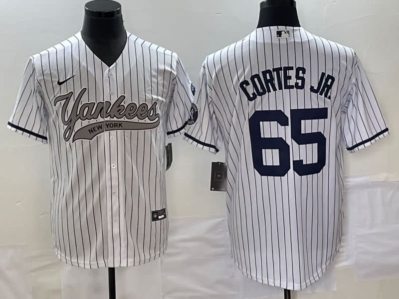 New York Yankees White MLB Jersey 03