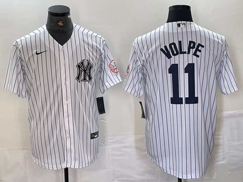 New York Yankees White MLB Jersey 04