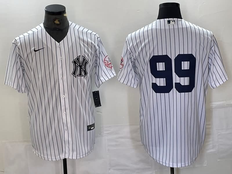 New York Yankees White MLB Jersey 04