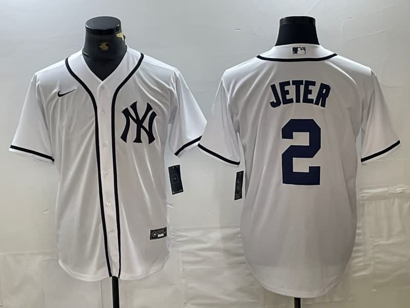 New York Yankees White MLB Jersey 06