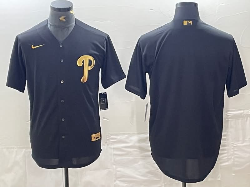 Philadelphia Phillies Black Gold MLB Jersey