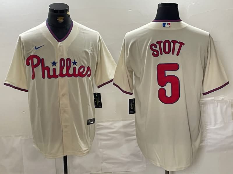 Philadelphia Phillies Cream MLB Jersey