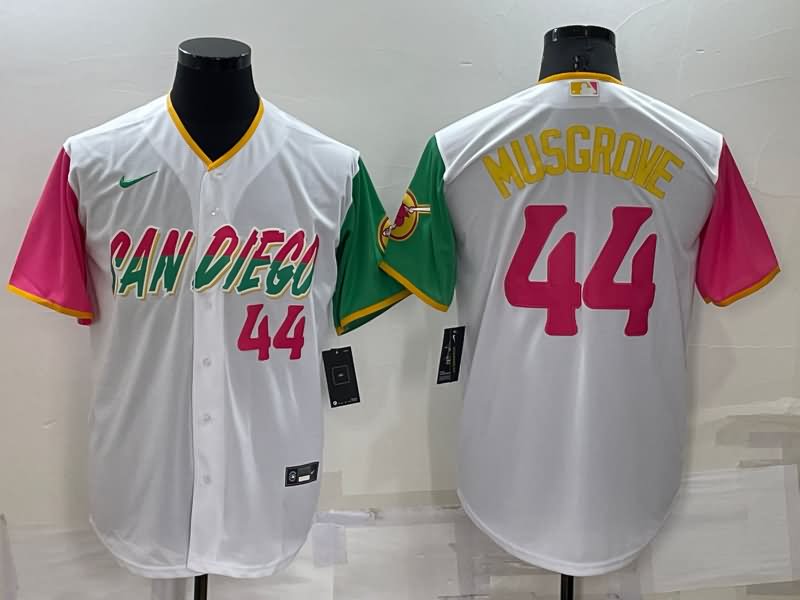 San Diego Padres White MLB Jersey 02