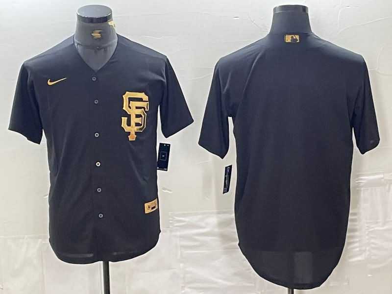 San Francisco Giants Black Gold MLB Jersey