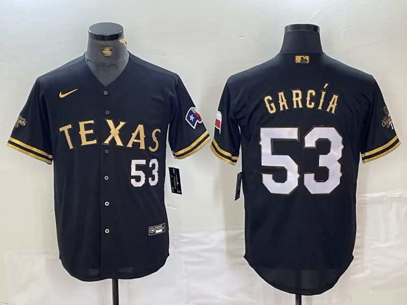 Texas Rangers Black Gold MLB Jersey