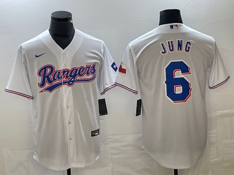 Texas Rangers White MLB Jersey