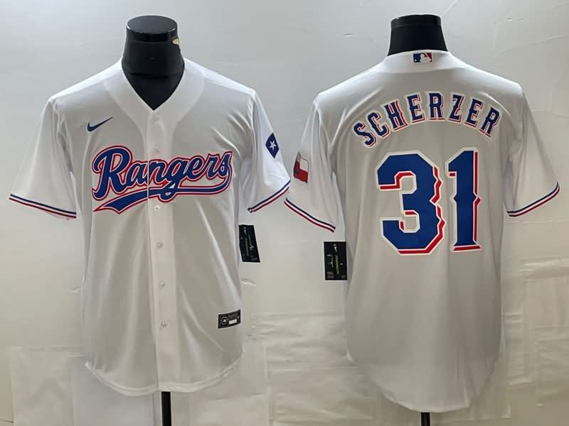 Texas Rangers White MLB Jersey