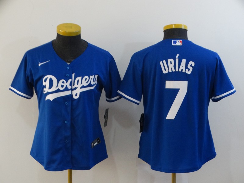 Los Angeles Dodgers URIAS #7 Blue Women Baseball Jersey