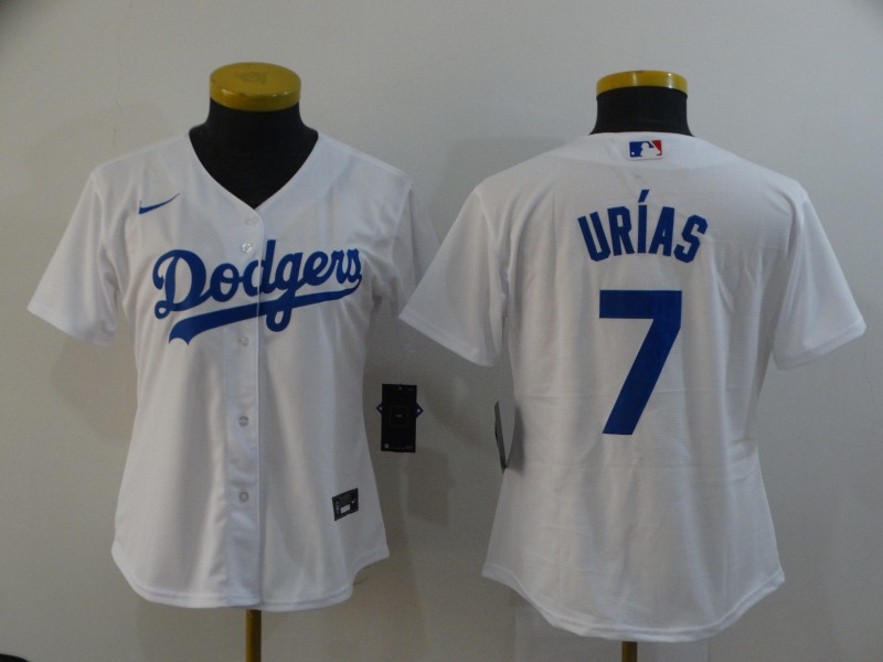 Los Angeles Dodgers URIAS #7 White Women Baseball Jersey