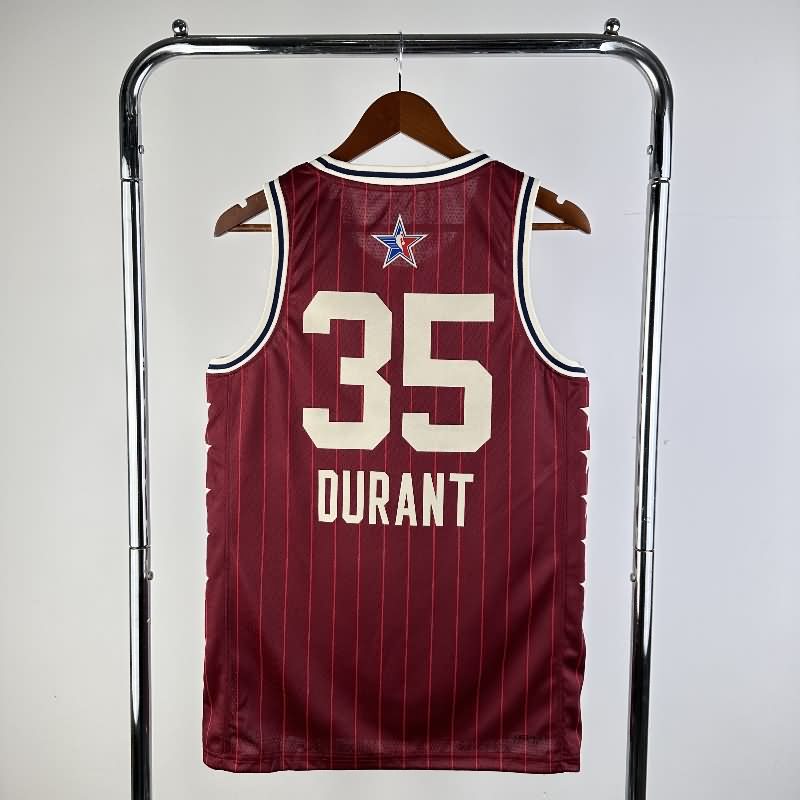 ALL-STAR 2024 Red Basketball Jersey (Hot Press)