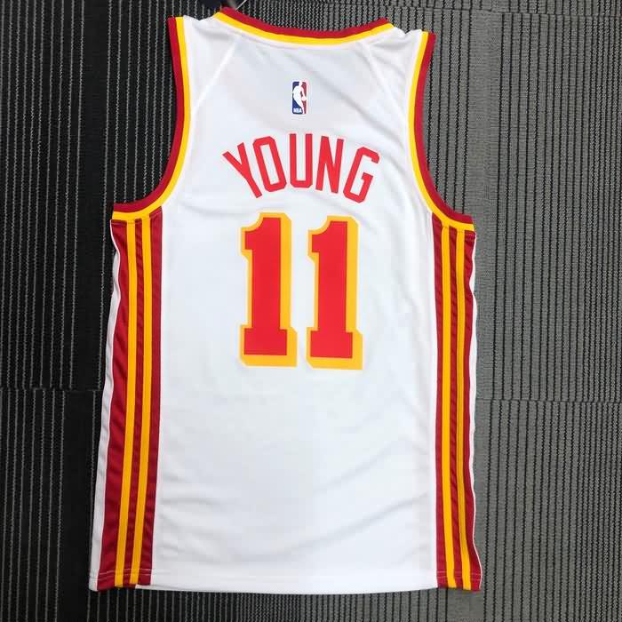 Atlanta Hawks 20/21 White Basketball Jersey (Hot Press)