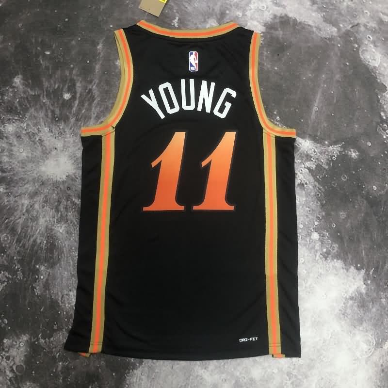 Atlanta Hawks 22/23 Black City Basketball Jersey (Hot Press)