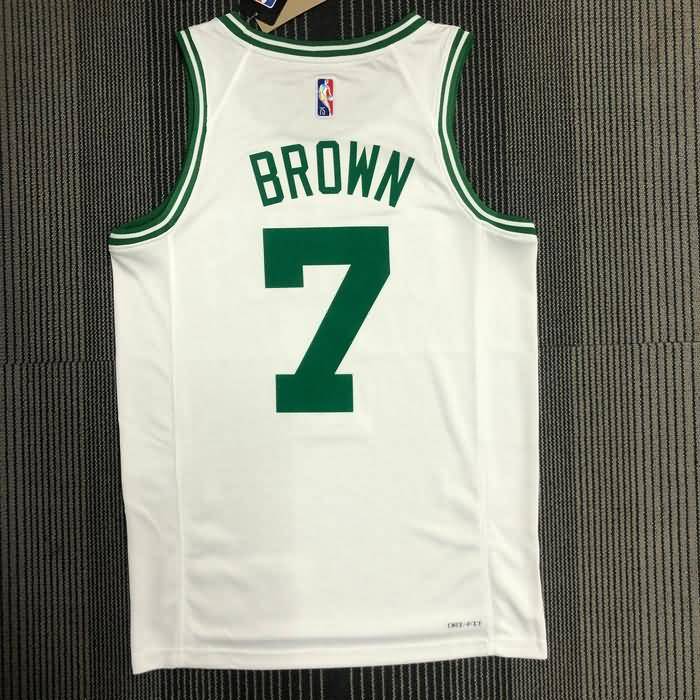 Boston Celtics 21/22 White Basketball Jersey (Hot Press)