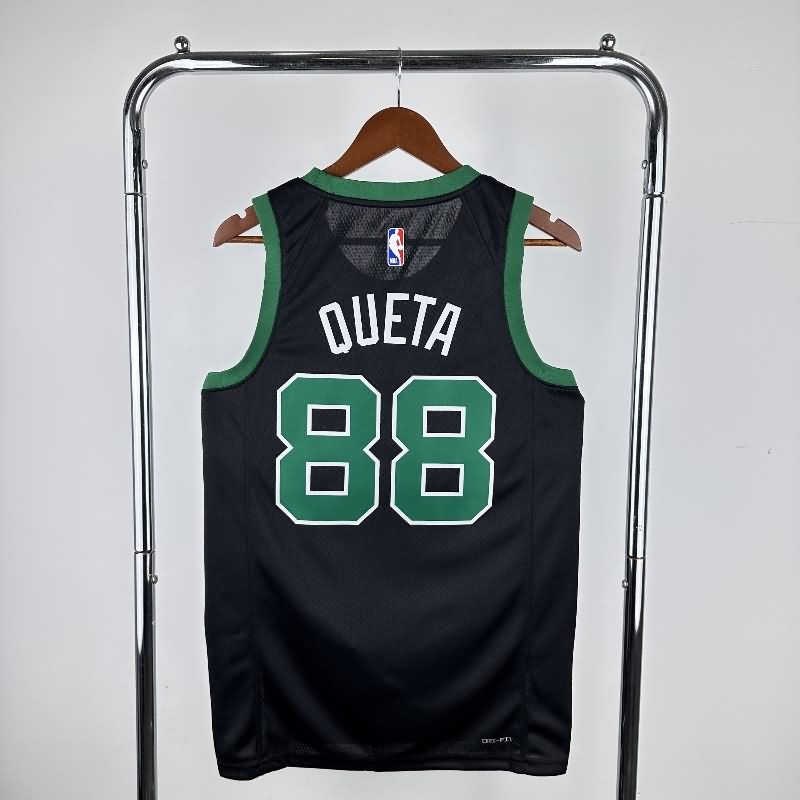 Boston Celtics 22/23 Black AJ Basketball Jersey (Hot Press)