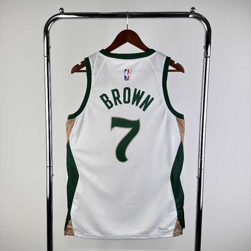 Boston Celtics 23/24 White City Basketball Jersey (Hot Press)