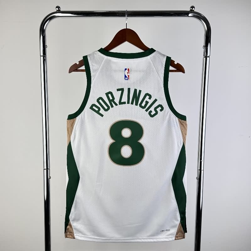 Boston Celtics 23/24 White City Basketball Jersey (Hot Press)