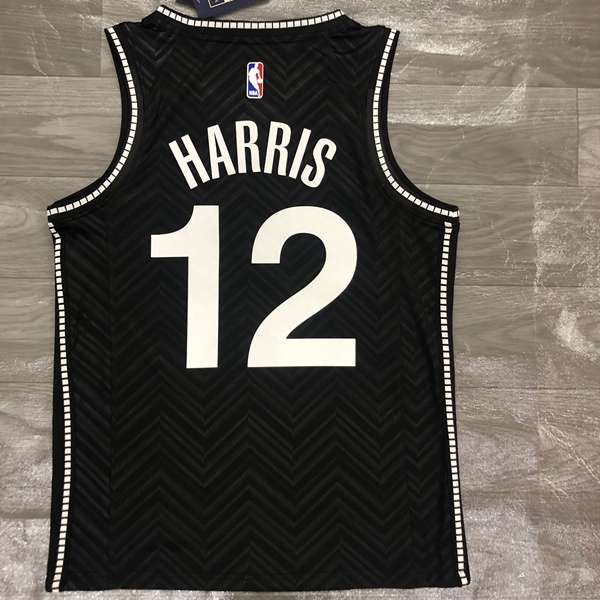 Brooklyn Nets 20/21 Black Basketball Jersey 02 (Hot Press)