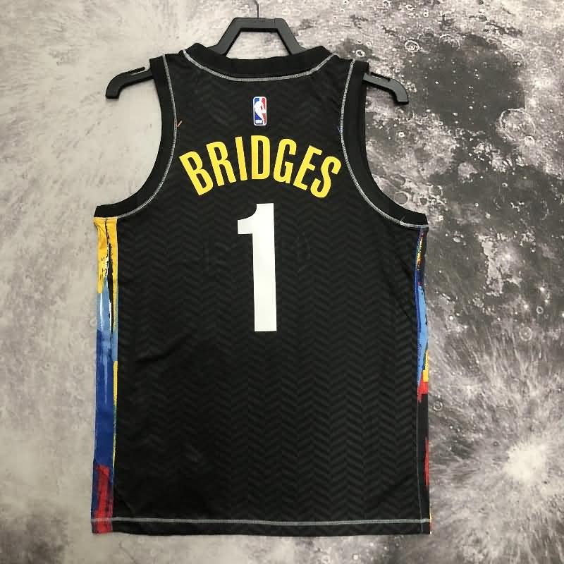 Brooklyn Nets 20/21 Black City Basketball Jersey (Hot Press)