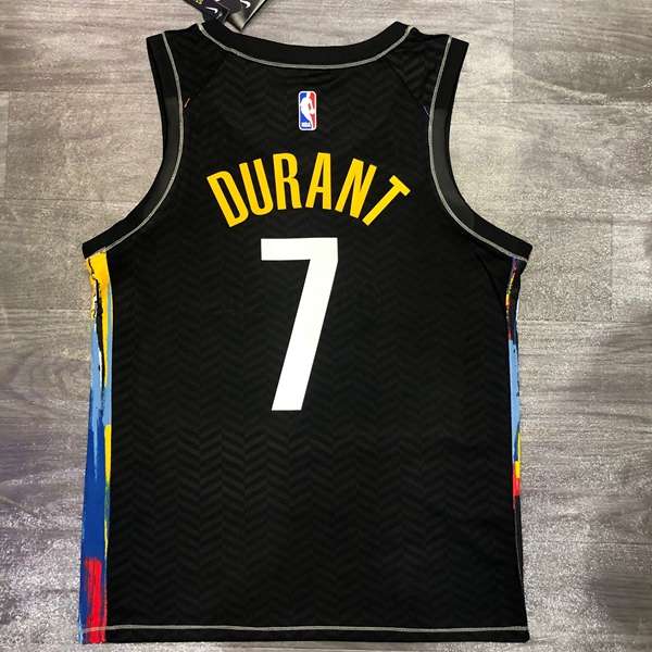 Brooklyn Nets 20/21 Black City Basketball Jersey (Hot Press)