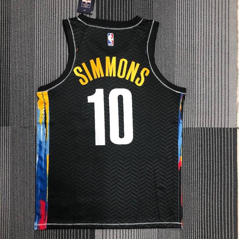 Brooklyn Nets 20/21 Black City Basketball Jersey (Hot Press)