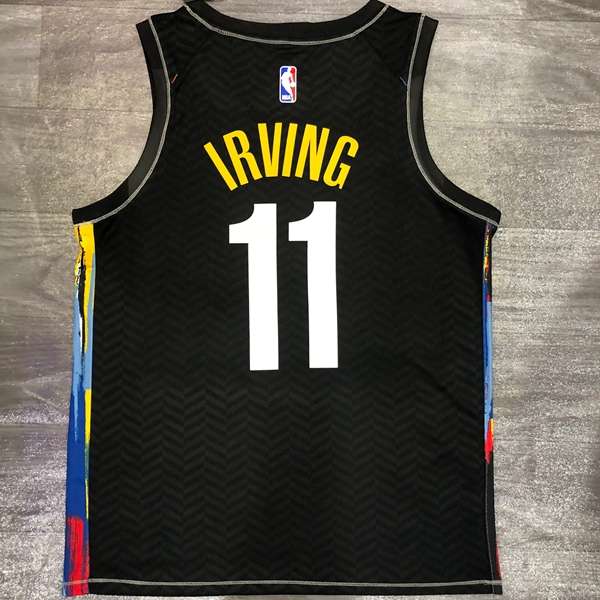 Brooklyn Nets 20/21 Black City Basketball Jersey (Hot Press)