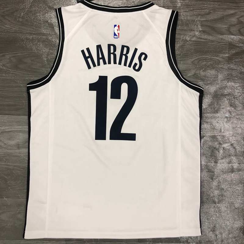 Brooklyn Nets 20/21 White Basketball Jersey (Hot Press)