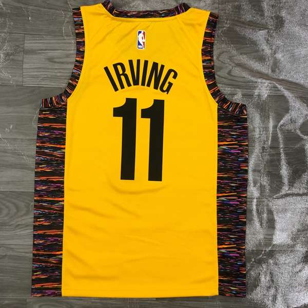 Brooklyn Nets 2020 Yellow City Basketball Jersey (Hot Press)