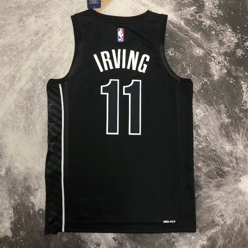 Brooklyn Nets 22/23 Black AJ Basketball Jersey (Hot Press)