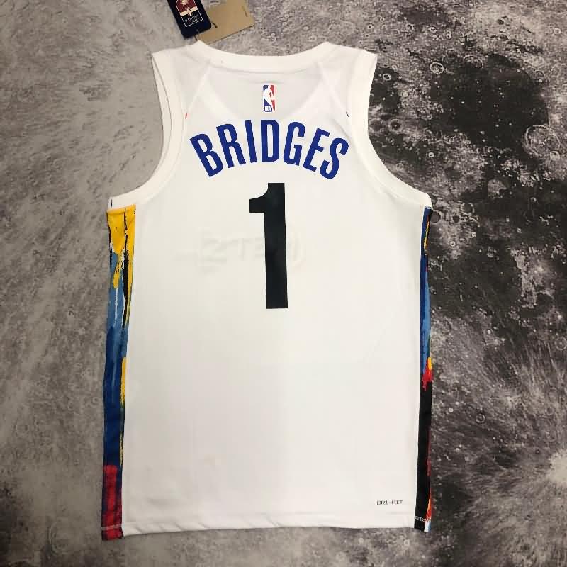 Brooklyn Nets 22/23 White City Basketball Jersey (Hot Press)