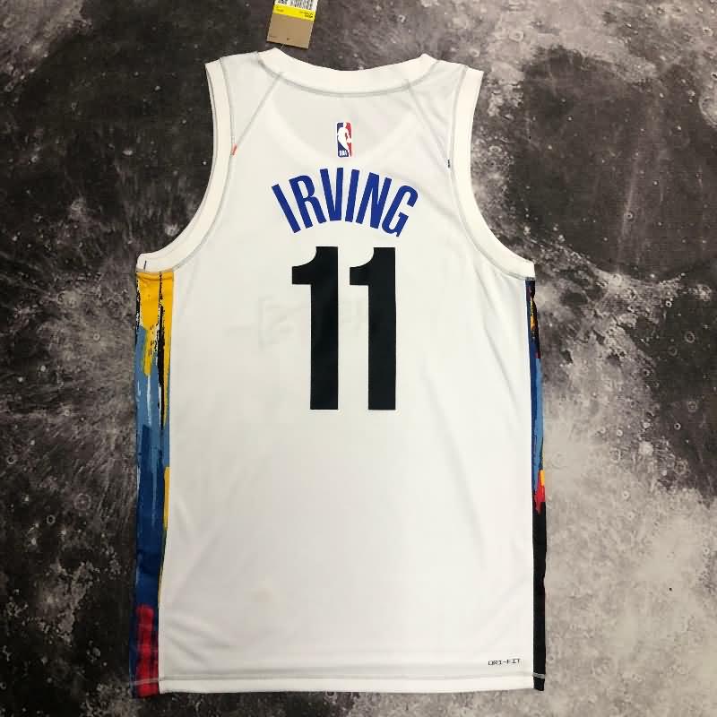 Brooklyn Nets 22/23 White City Basketball Jersey (Hot Press)