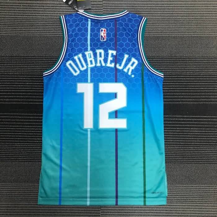 Charlotte Hornets 21/22 Blue City AJ Basketball Jersey (Hot Press)