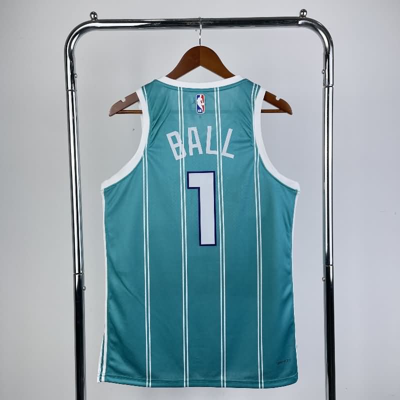 Charlotte Hornets 22/23 Green AJ Basketball Jersey (Hot Press)