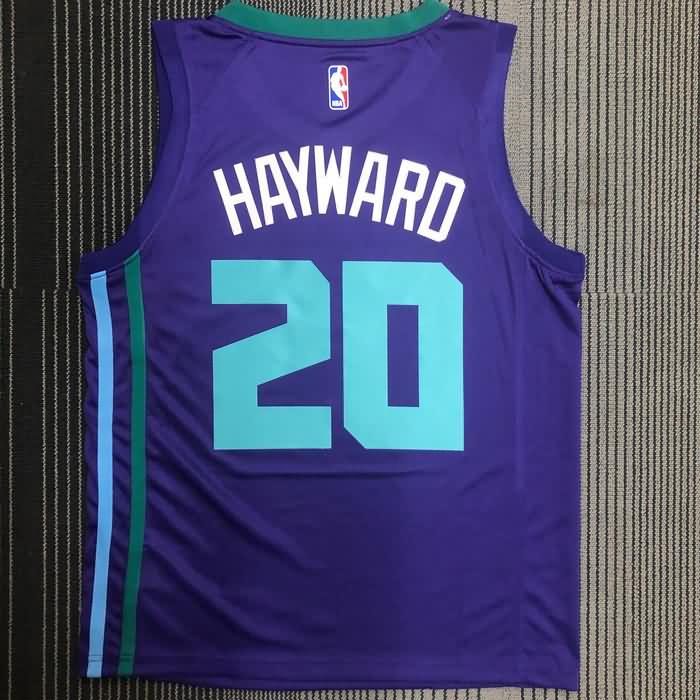 Charlotte Hornets Purple AJ Basketball Jersey (Hot Press)