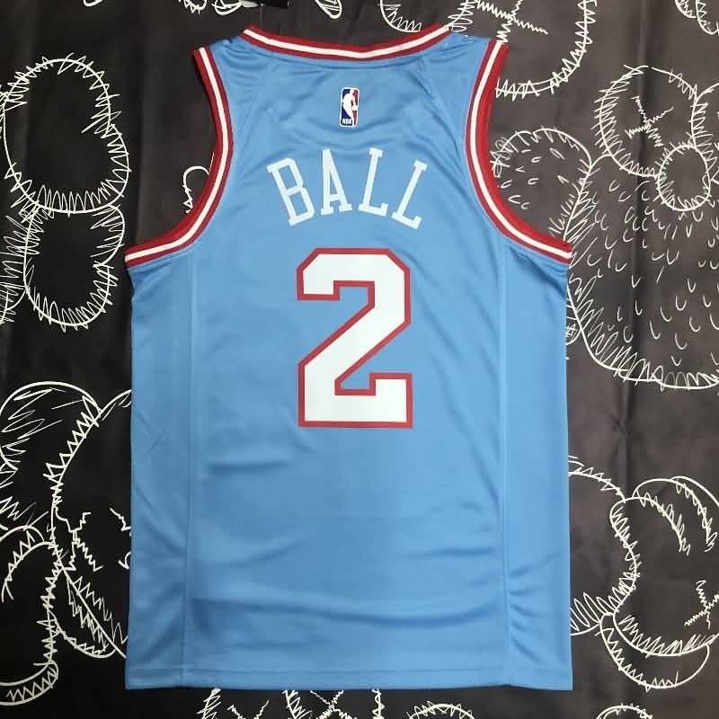 Chicago Bulls 2020 Blue City Basketball Jersey (Hot Press)