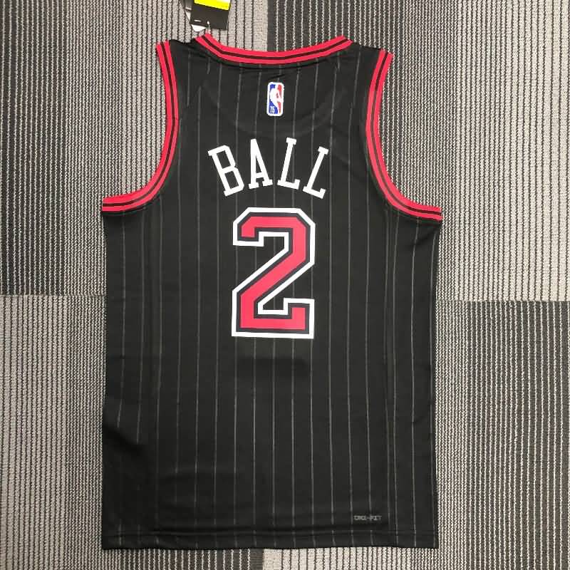 Chicago Bulls 21/22 Black AJ Basketball Jersey (Hot Press)