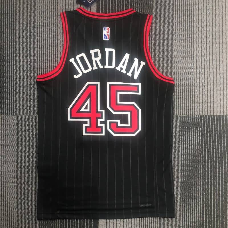 Chicago Bulls 21/22 Black AJ Basketball Jersey (Hot Press)