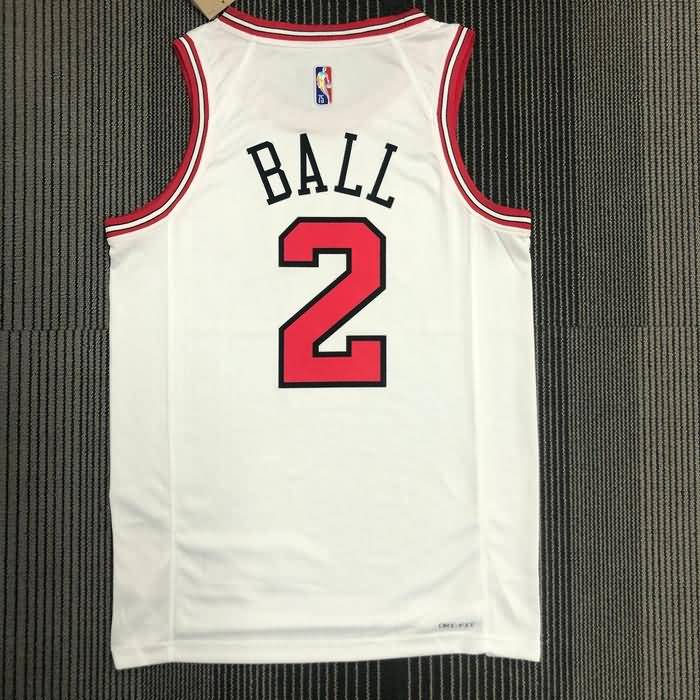 Chicago Bulls 21/22 White Basketball Jersey (Hot Press)