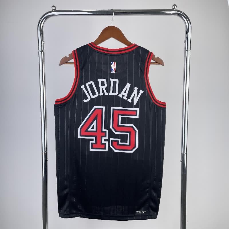 Chicago Bulls 22/23 Black AJ Basketball Jersey (Hot Press)