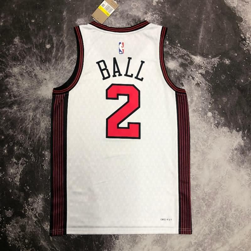 Chicago Bulls 22/23 White City Basketball Jersey (Hot Press)