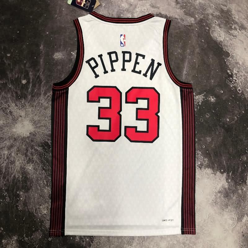 Chicago Bulls 22/23 White City Basketball Jersey (Hot Press)