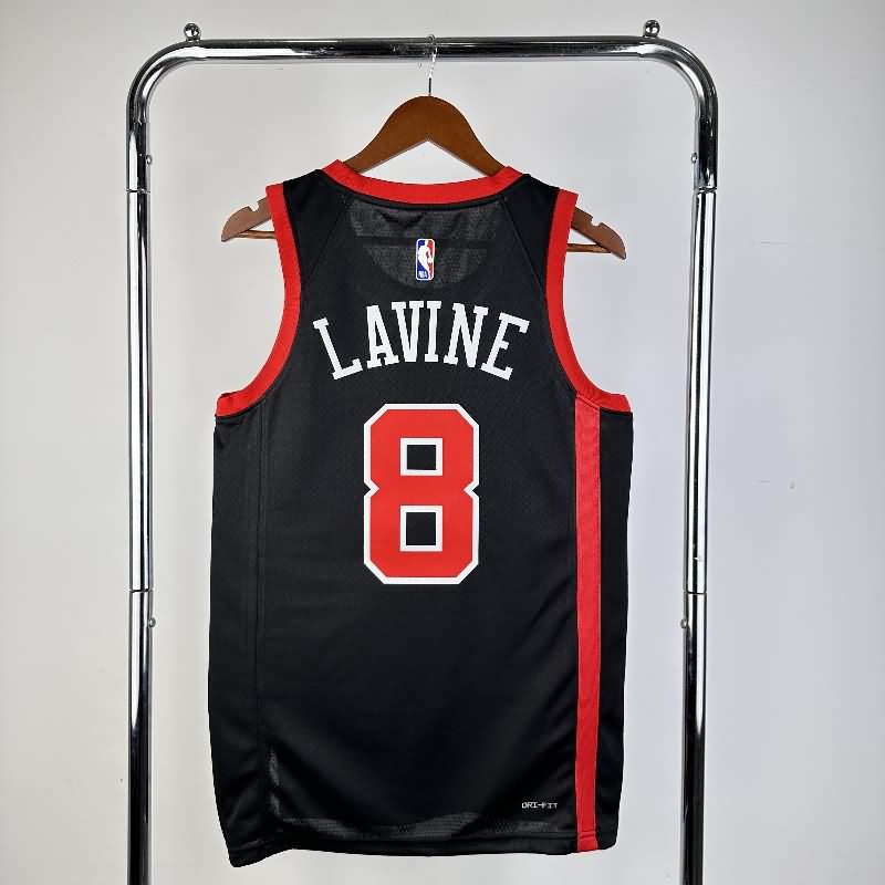 Chicago Bulls 23/24 Black City Basketball Jersey (Hot Press)