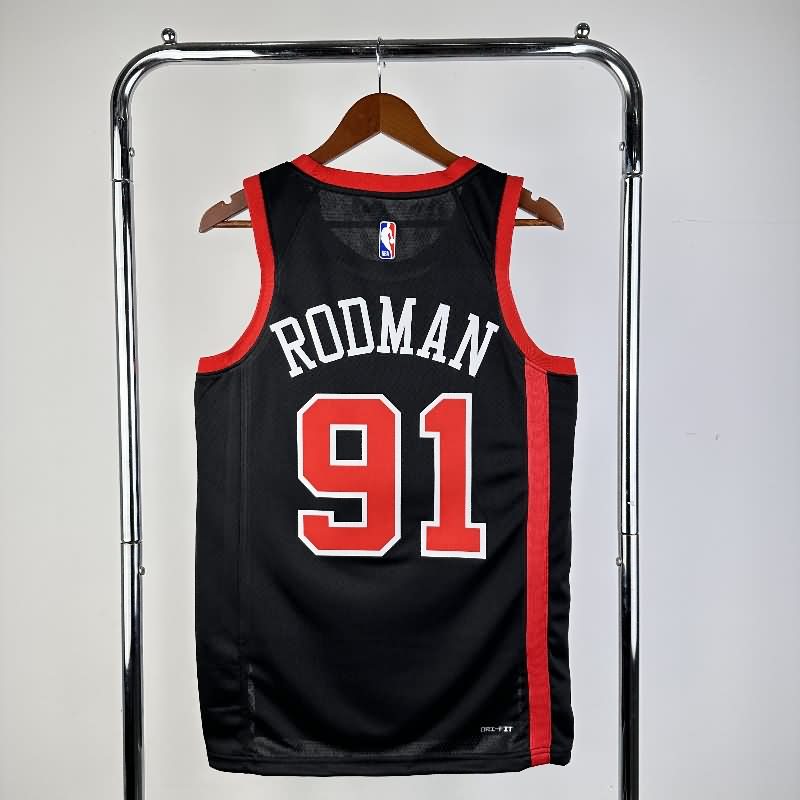 Chicago Bulls 23/24 Black City Basketball Jersey (Hot Press)