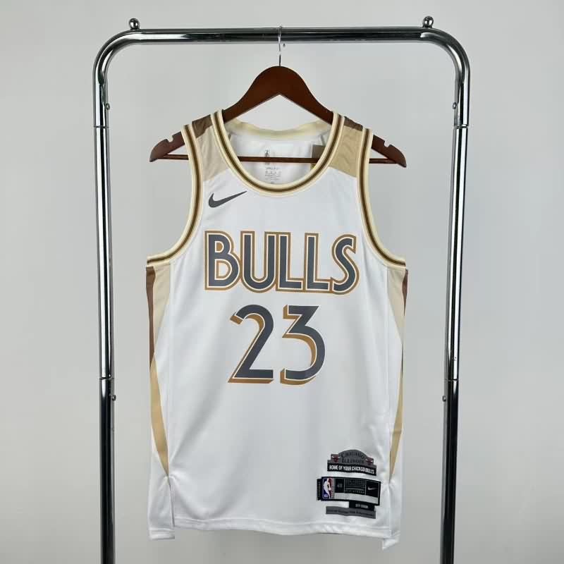 Chicago Bulls 24/25 White City Basketball Jersey (Hot Press) Chicago Bulls 24/25 White City Basketball Jersey (Hot Press)