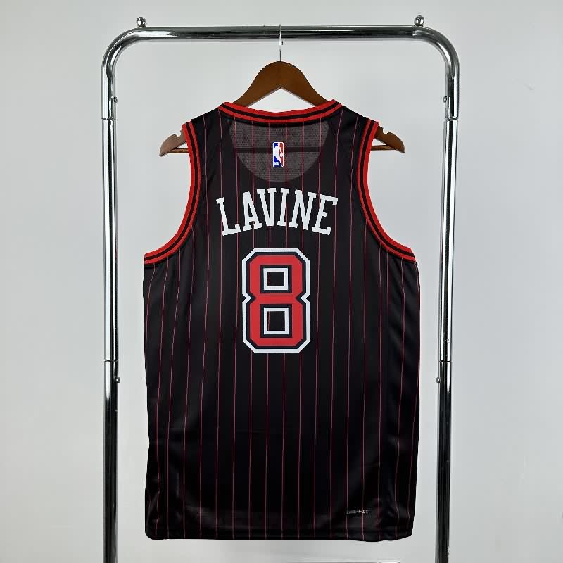 Chicago Bulls 25/26 Black AJ Basketball Jersey (Hot Press)