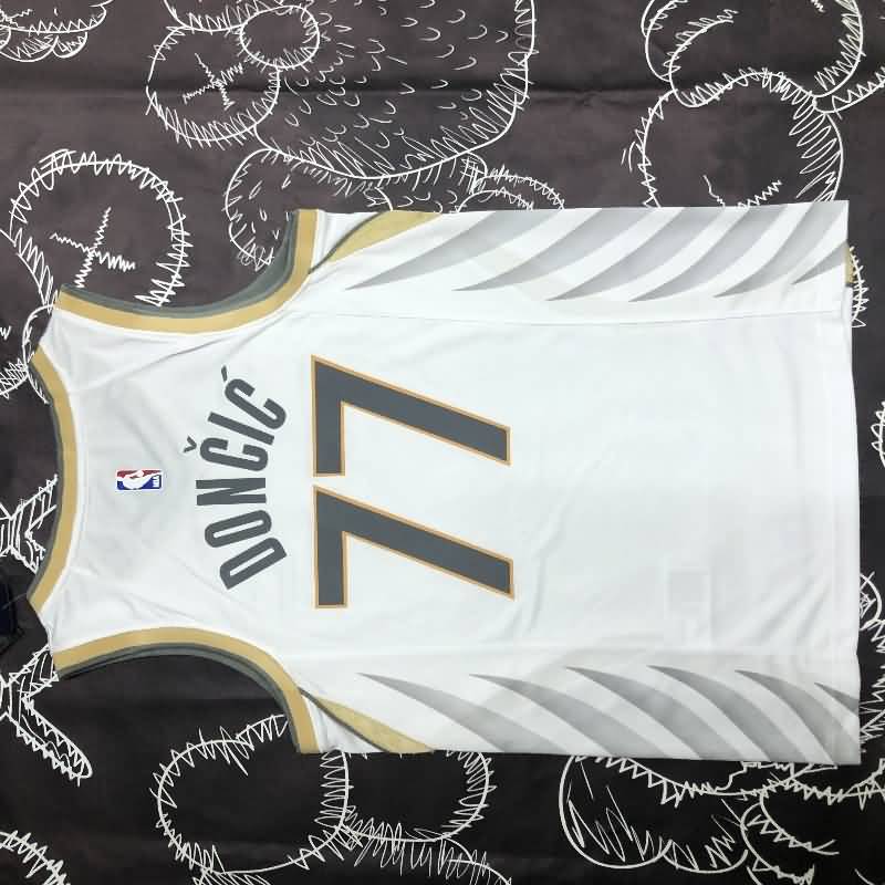 Dallas Mavericks 20/21 White City Basketball Jersey (Hot Press)