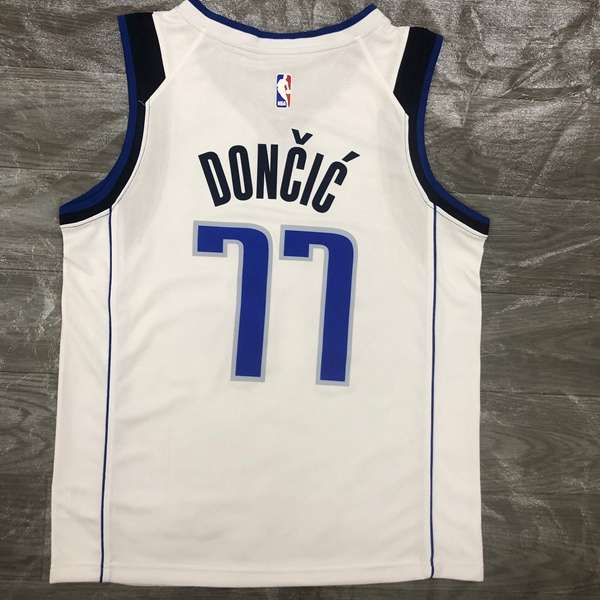 Dallas Mavericks 20/21 White Basketball Jersey (Hot Press)