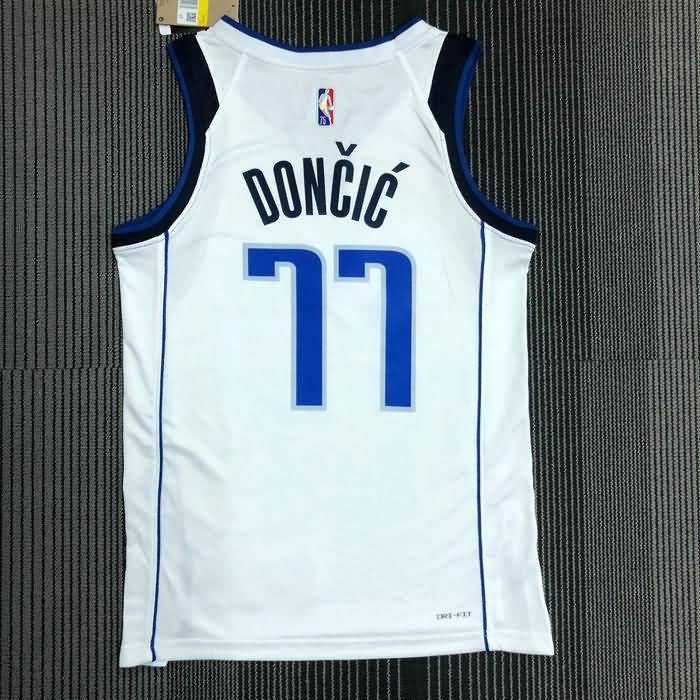 Dallas Mavericks 21/22 White Basketball Jersey (Hot Press)