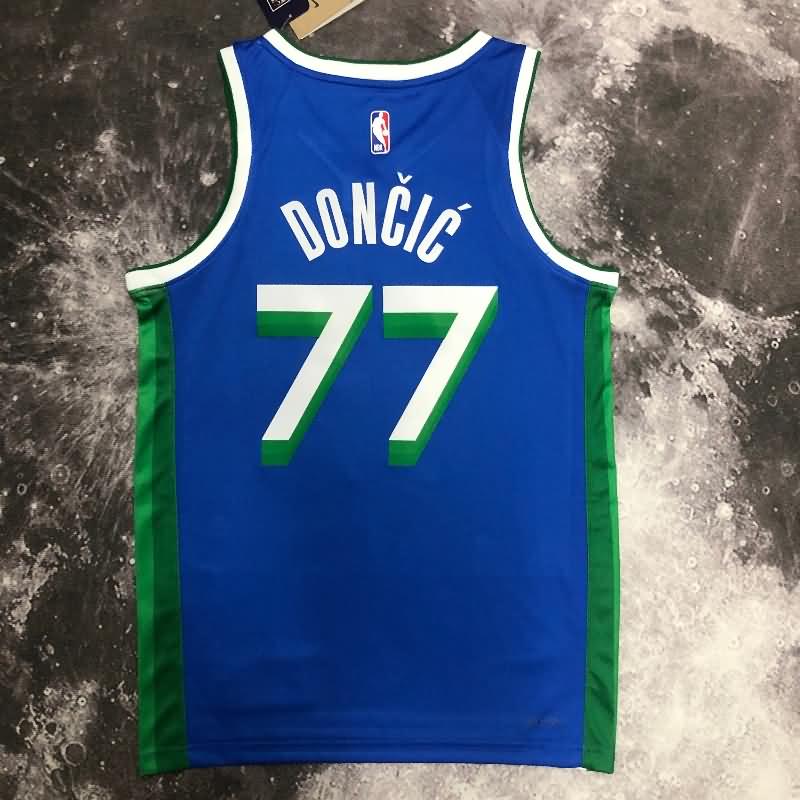 Dallas Mavericks 22/23 Blue City Basketball Jersey (Hot Press)