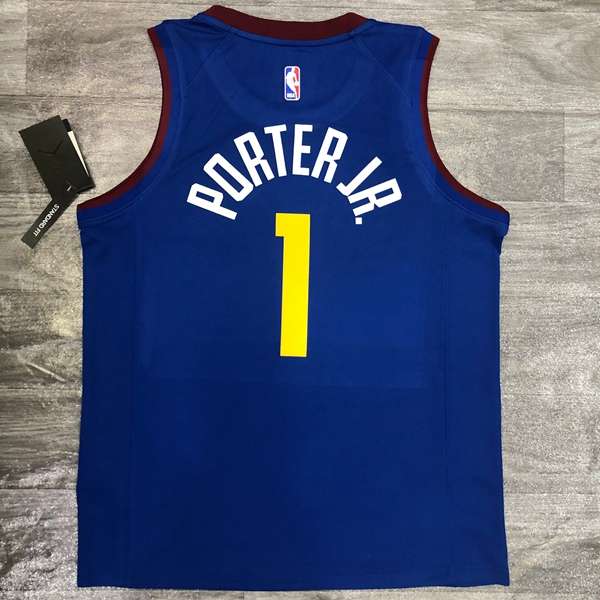 Denver Nuggets 20/21 Blue City AJ Basketball Jersey (Hot Press)